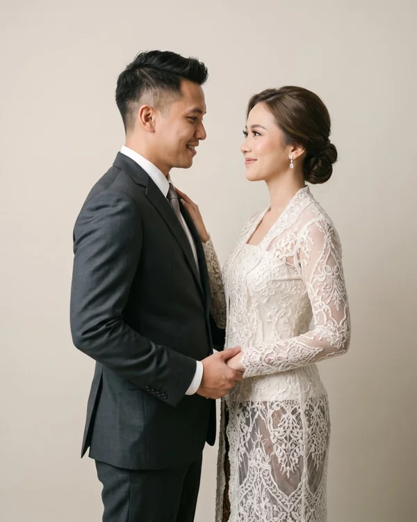 Contoh Prewedding Studio di Gemini AI