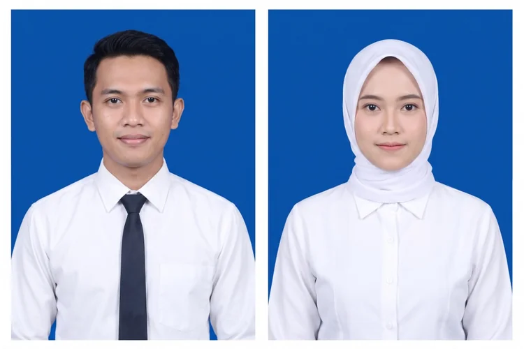 Contoh Formal Buku Nikah Latar Biru di Gemini AI